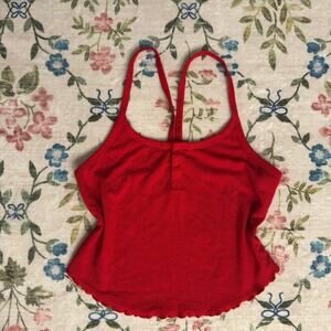 Red savage fenty sexwear tanktop